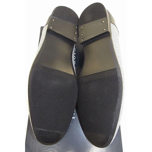 Mens Giorgio Brutini Jute Smoker Loafer CAMBY Gray Black Loafers 179401 Sz 7 NEW - Picture 5 of 5